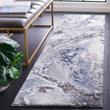 Safavieh Cyrus Shag 2'-2" x 11'-0" Rug in Ivory / Blue