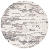 Safavieh Abstract 6'-0" x 6'-0" Rug in Charcoal / Ivory
