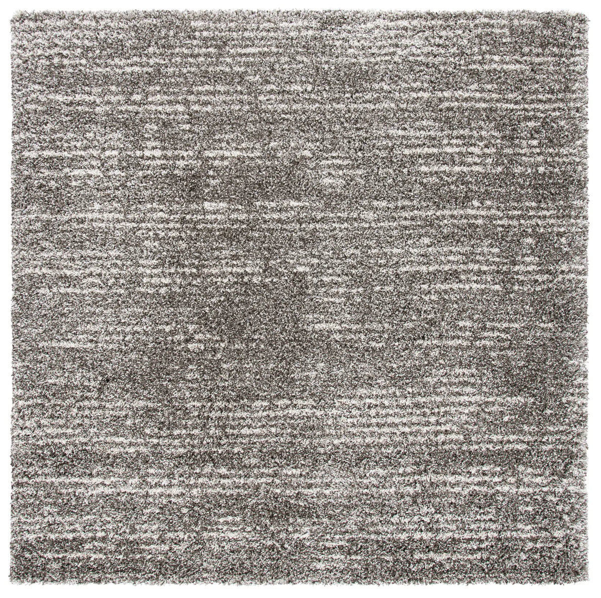 Safavieh Hudson Shag 7'-0" x 7'-0" Rug in Grey / Ivory