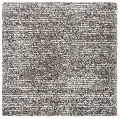 Safavieh Hudson Shag 7'-0" x 7'-0" Rug in Grey / Ivory