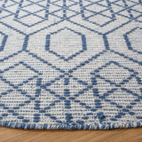 Safavieh Montauk 6'-0" x 6'-0" Rug in Navy / Beige