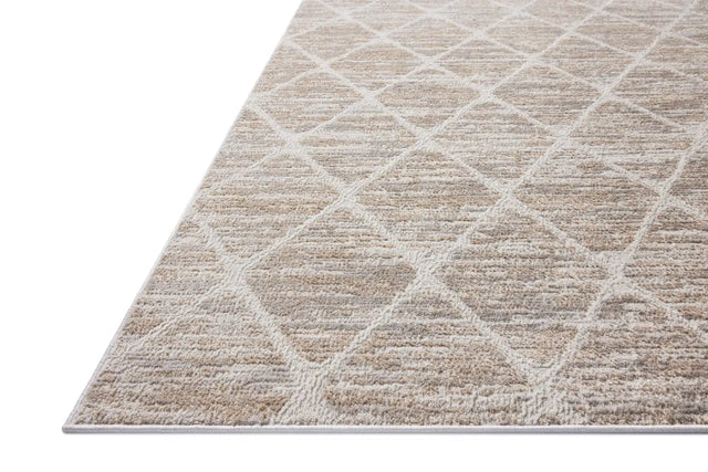 Loloi Townes TOW-01 Pebble / Beige Rug - rug corner