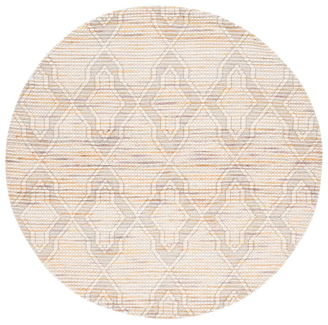 Safavieh Marbella 6'-0" x 6'-0" Rug in Ivory / Orange