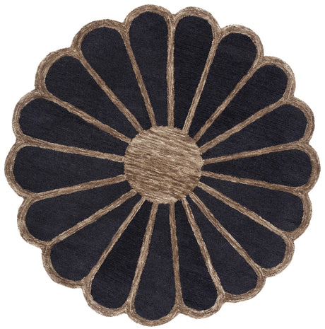 Safavieh Novelty 6'-0" x 6'-0" Rug in Black / Brown