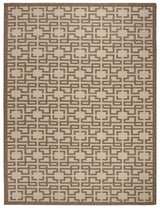 Safavieh Martha Stewart 6'-7" x 9'-6" Rug in Beige / Brown