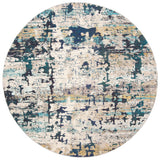 Safavieh Madison 5'-0" x 5'-0" Rug in Cream / Blue