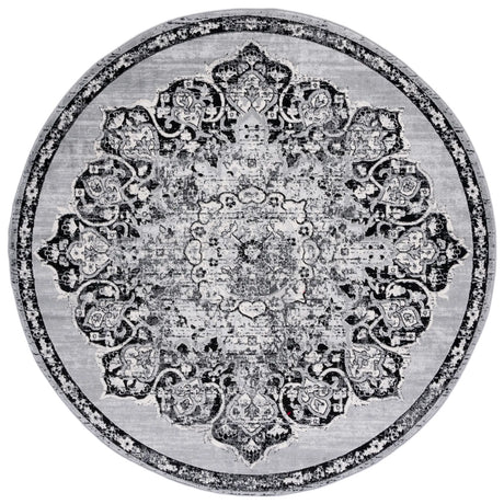 Safavieh Brentwood 6'-7" x 6'-7" Rug in Grey / Black
