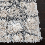 Safavieh Fontana Shag  800 4'-0" x 6'-0" Rug in Ivory / Grey