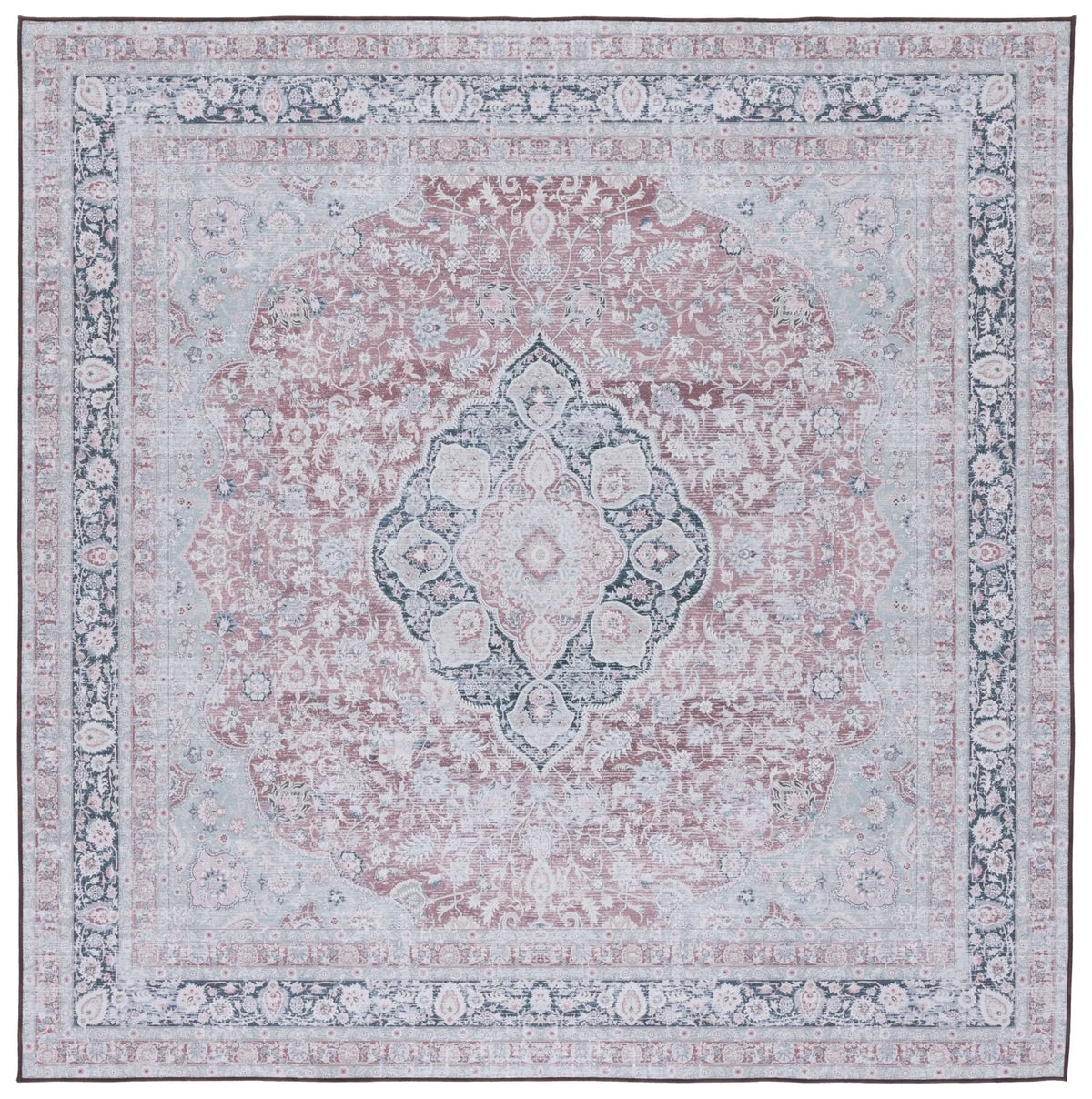 Safavieh Tucson 6'-0" x 6'-0" Rug in Rust / Sage