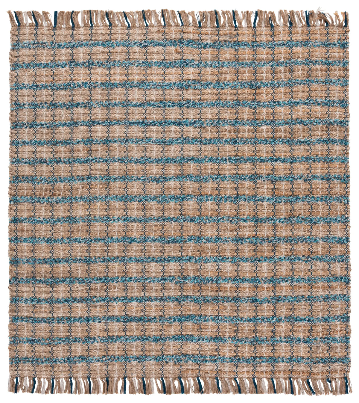 Safavieh Cape Cod 6'-0" x 6'-0" Rug in Turquoise / Natural
