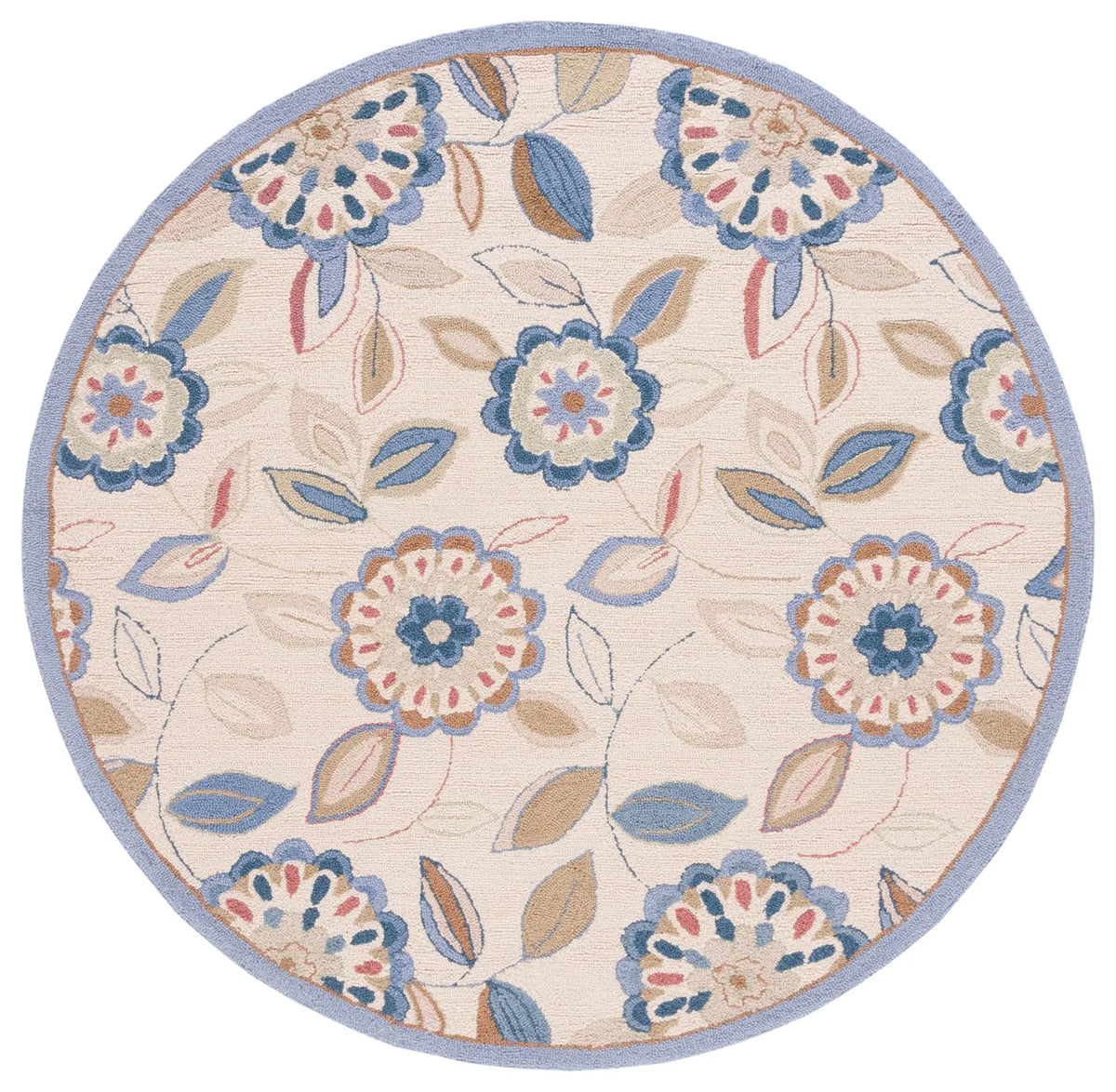 Safavieh Chelsea 5'-6" x 5'-6" Rug in Ivory / Blue