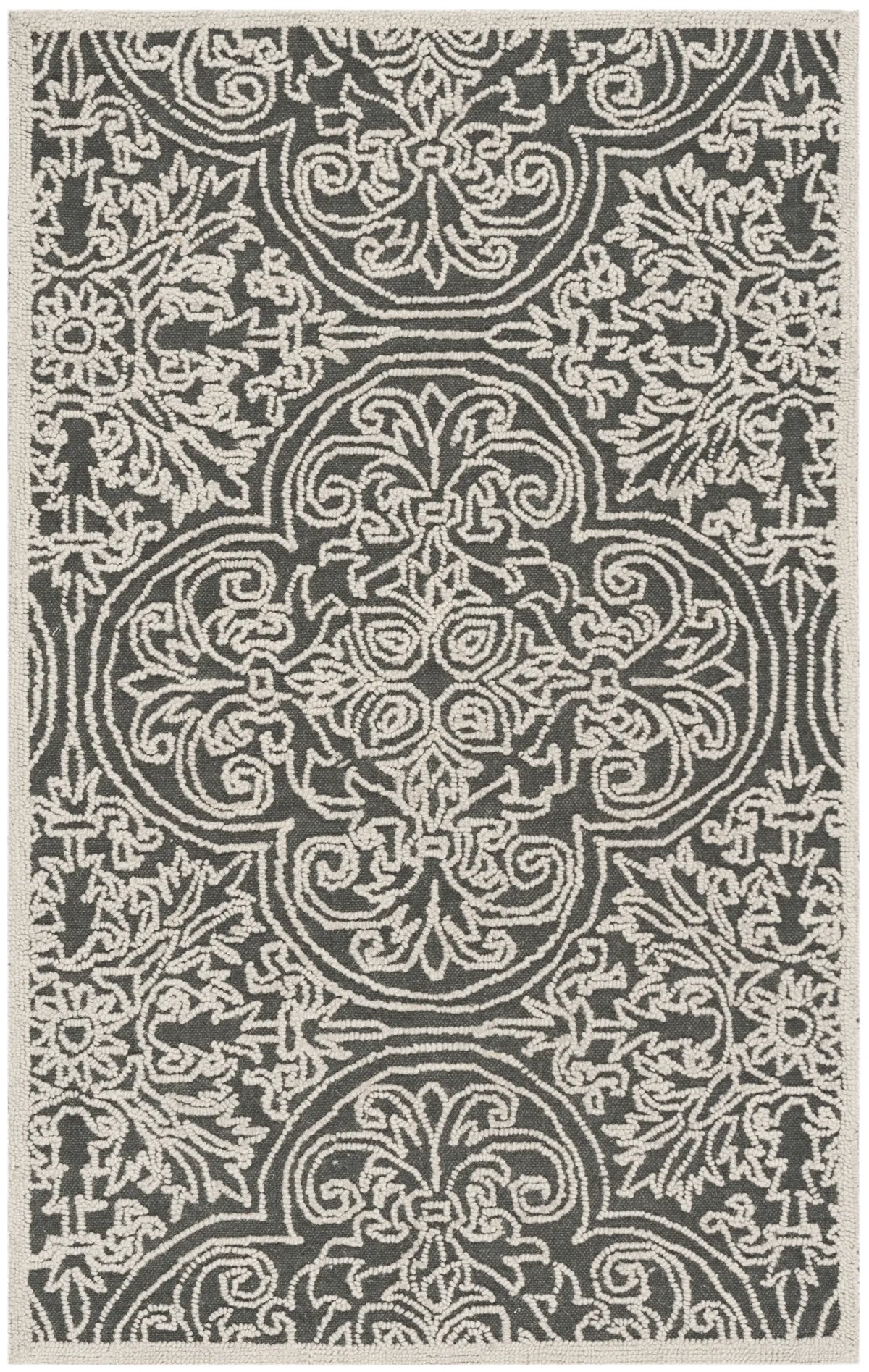 Safavieh Trace 3'-0" x 5'-0" Rug in Dark Grey / Light Grey