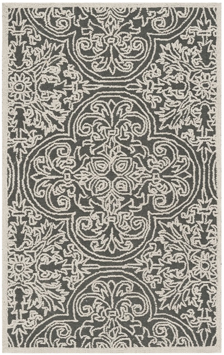 Safavieh Trace 3'-0" x 5'-0" Rug in Dark Grey / Light Grey