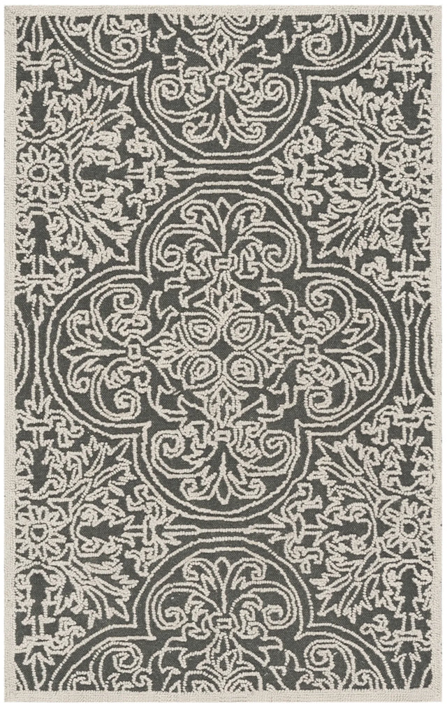 Safavieh Trace 3'-0" x 5'-0" Rug in Dark Grey / Light Grey