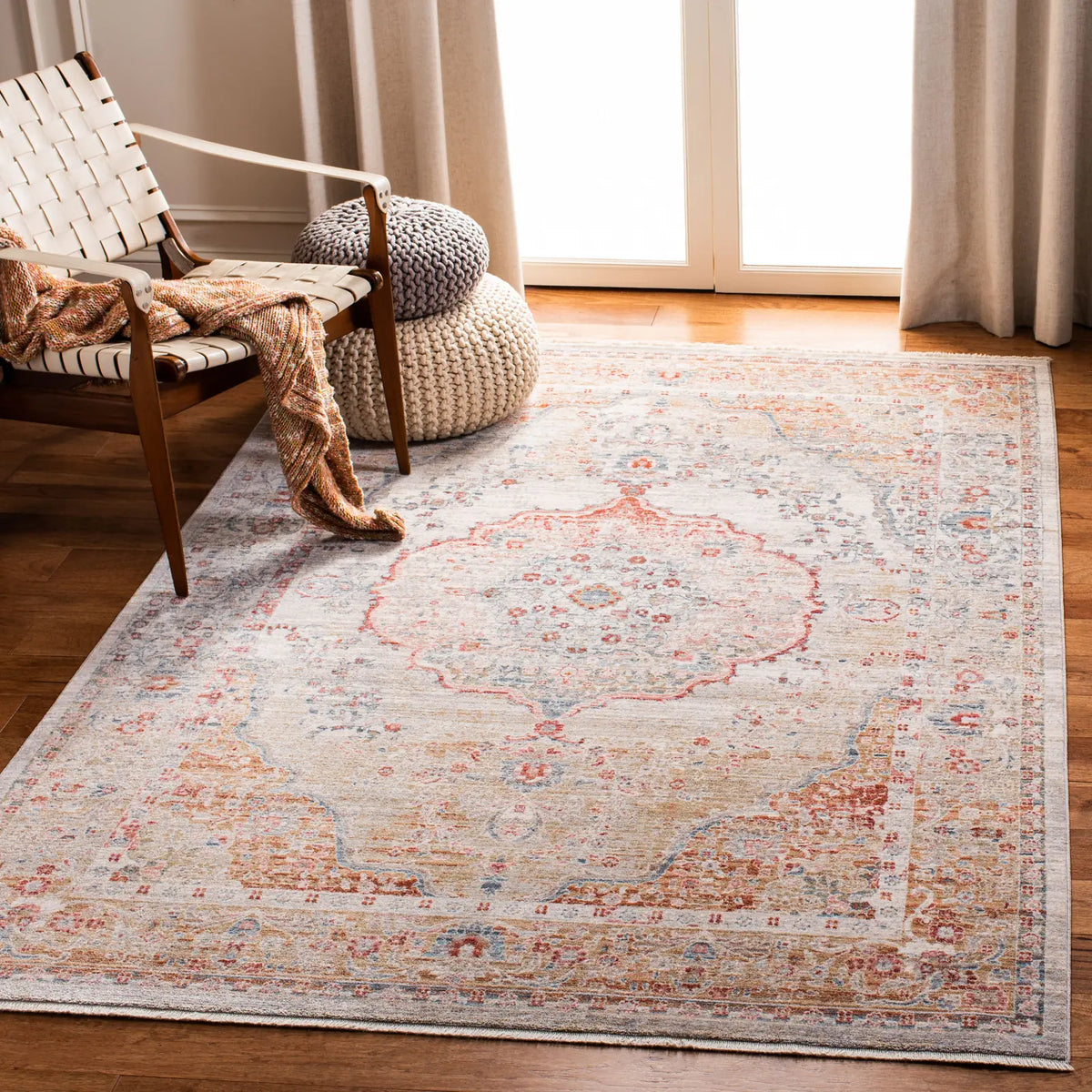 Safavieh Kenitra 600 5'-0" x 8'-0" Rug in Grey / Light Blue