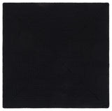 Safavieh Braided 4'-0" x 4'-0" Rug in Black