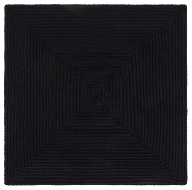 Safavieh Braided 4'-0" x 4'-0" Rug in Black