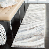 Safavieh Cyrus Shag 2'-2" x 9'-0" Rug in Ivory / Grey