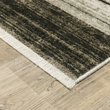 Oriental Weavers Bauer 090N2 Beige/ Charcoal Rug - corner detail