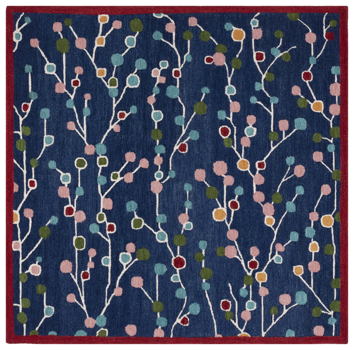 Safavieh Jardin 6'-0" x 6'-0" Rug in Blue / Pink
