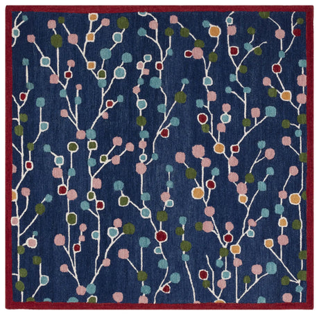 Safavieh Jardin 6'-0" x 6'-0" Rug in Blue / Pink