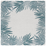 Safavieh Beach House 6'-7" x 6'-7" Rug in Blue / Ivory