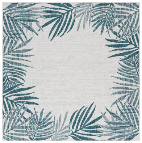 Safavieh Beach House 6'-7" x 6'-7" Rug in Blue / Ivory