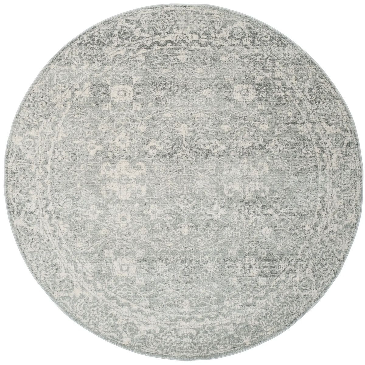 Safavieh Evoke 6'-7" x 6'-7" Rug in Silver / Ivory