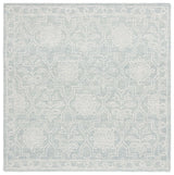 Safavieh Micro-Loop 6'-0" x 6'-0" Rug in Light Grey / Ivory