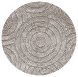 Safavieh South Beach Shag 6'-0" x 6'-0" Rug in Silver