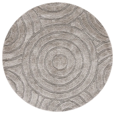 Safavieh South Beach Shag 6'-0" x 6'-0" Rug in Silver