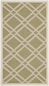Safavieh Courtyard 2'-0" x 3'-7" Rug in Green / Beige