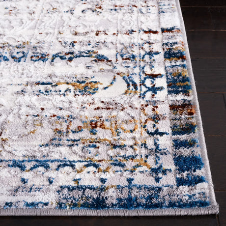 Safavieh Amelia 4'-5" x 6'-5" Rug in Grey / Blue Gold