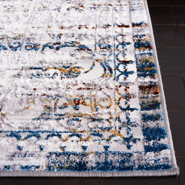 Safavieh Amelia 4'-5" x 6'-5" Rug in Grey / Blue Gold