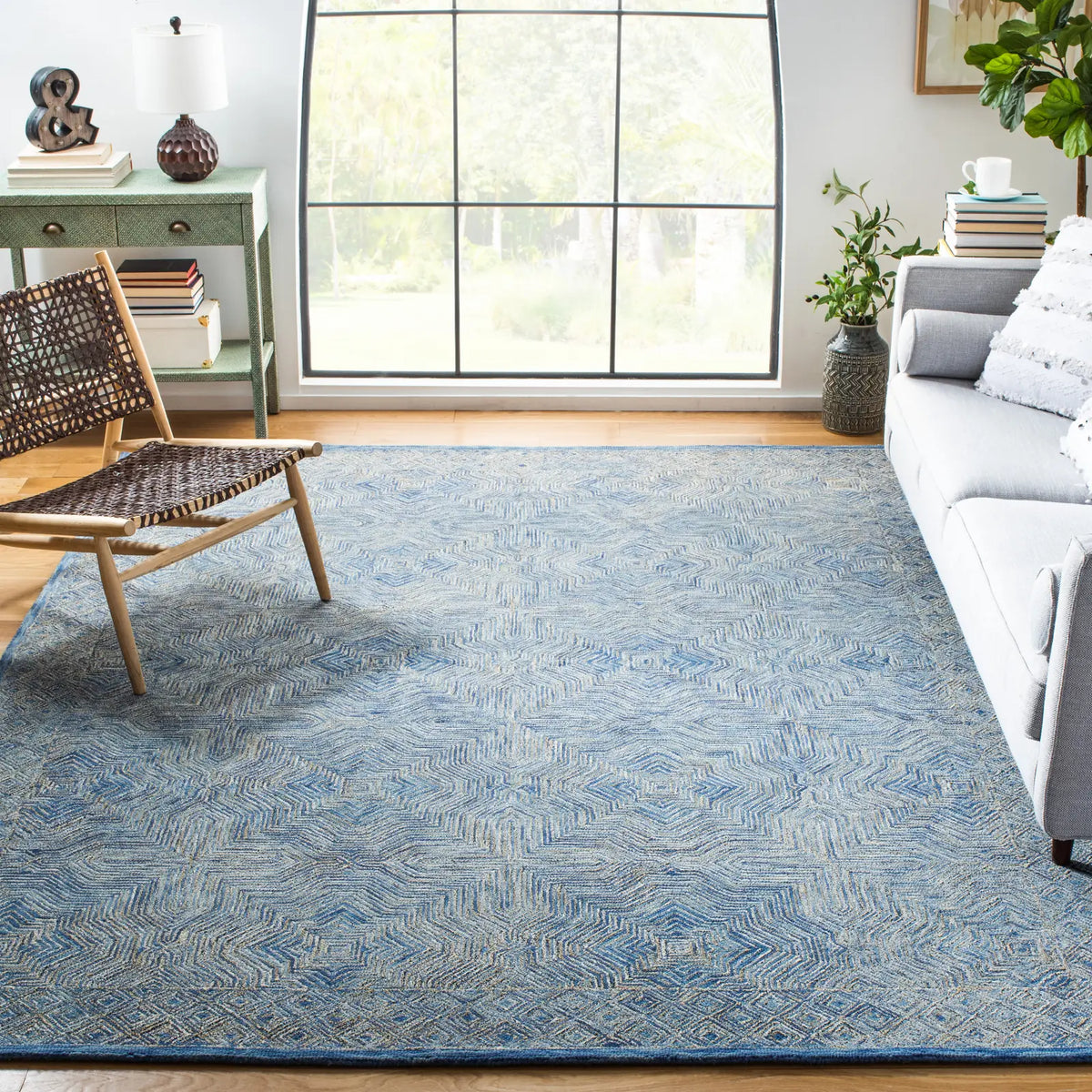 Safavieh Micro-Loop 8'-0" x 10'-0" Rug in Blue