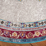 Safavieh Aria 6'-5" x 6'-5" Rug in Ivory / Navy