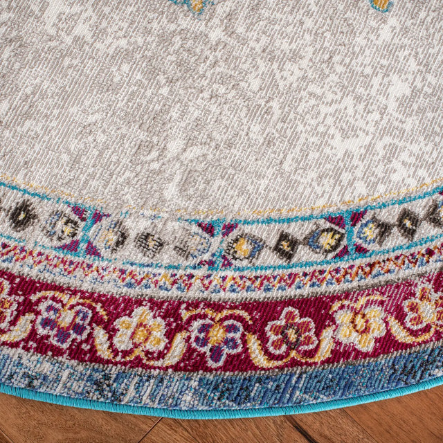 Safavieh Aria 6'-5" x 6'-5" Rug in Ivory / Navy