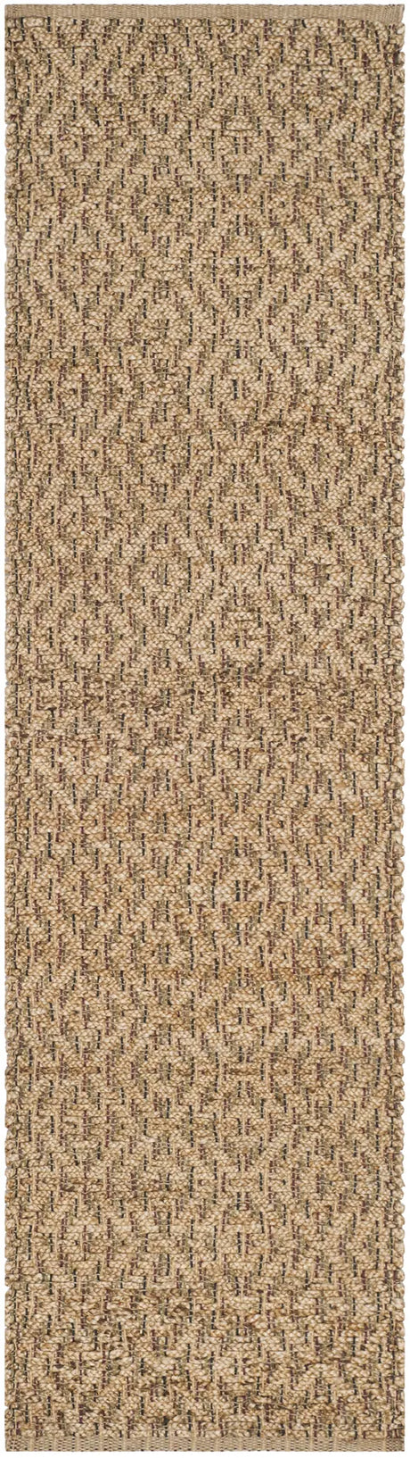 Safavieh Natural Fiber 2'-6" x 8'-0" Rug in Natural / Red