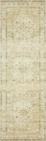Loloi Rosette Ros-05 Sand/Ivory Rugs - runner flat