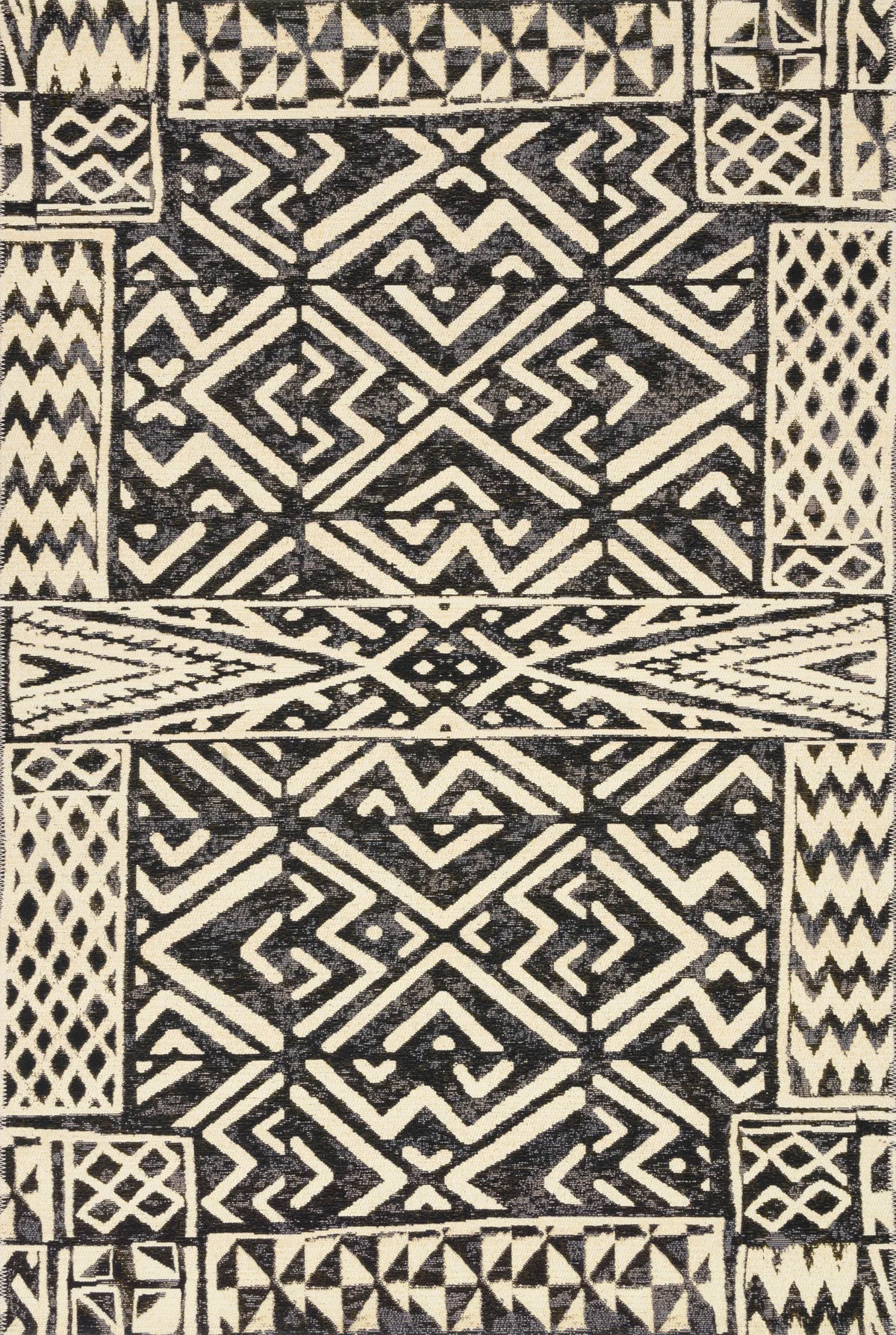 Loloi Mika Mik-13 Ivory/Black Rugs - main flat