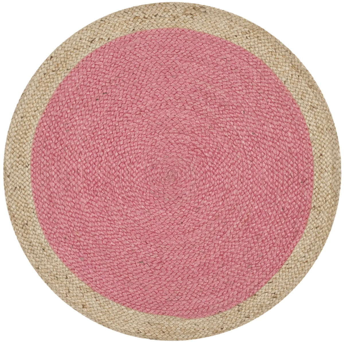 Safavieh Natural Fiber 3'-0" x 3'-0" Rug in Pink / Natural