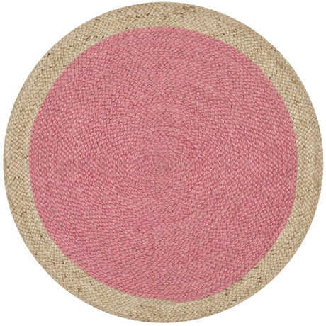 Safavieh Natural Fiber 3'-0" x 3'-0" Rug in Pink / Natural