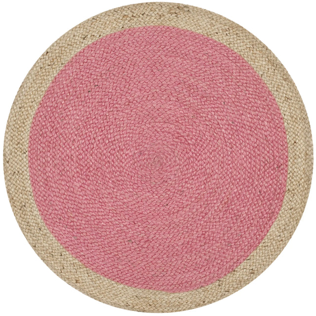 Safavieh Natural Fiber 3'-0" x 3'-0" Rug in Pink / Natural
