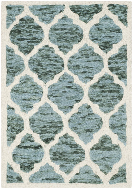 Safavieh Himalaya 2'-0" x 3'-0" Rug in Turquoise / Ivory