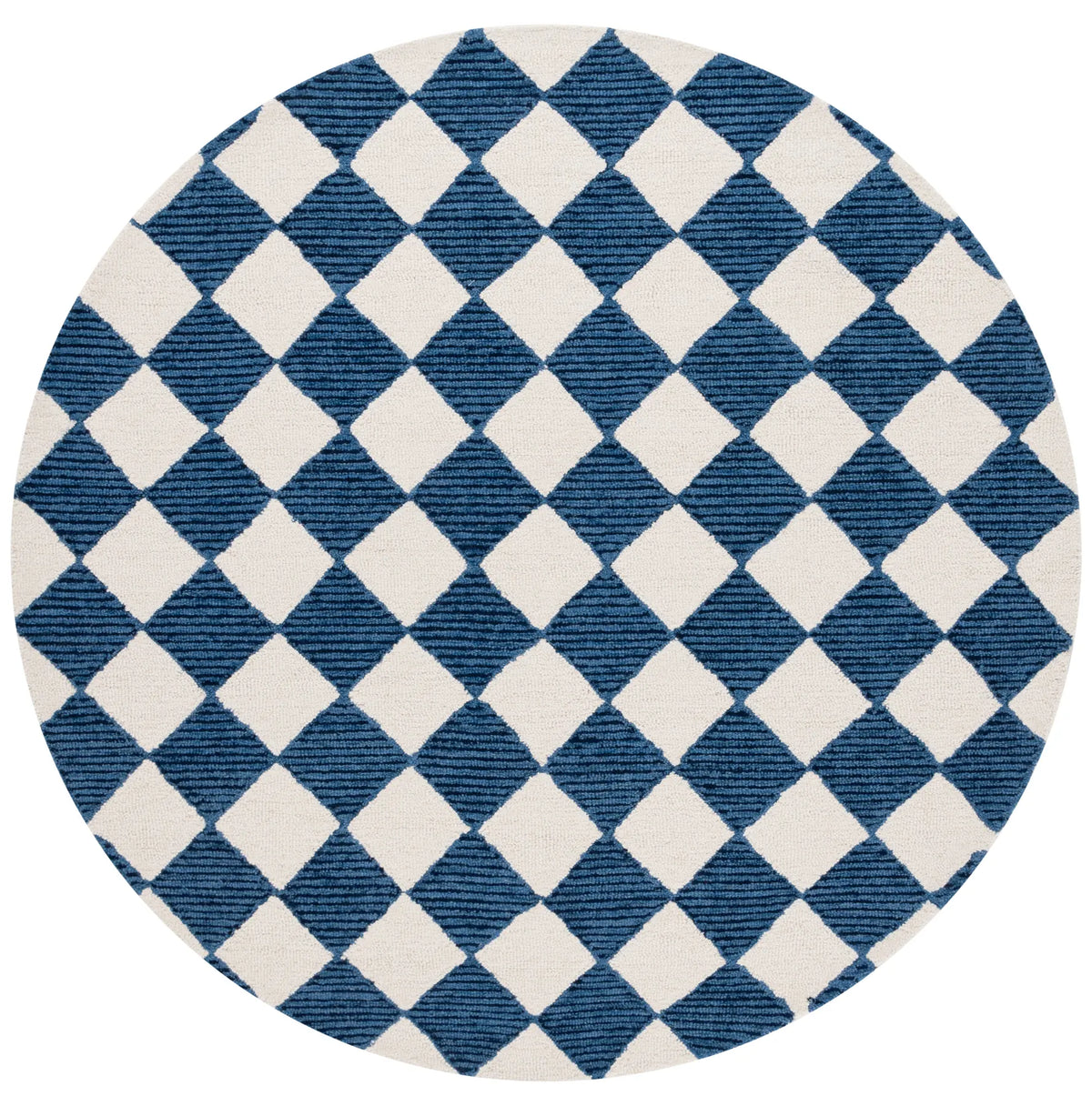 Safavieh Ebony 6'-0" x 6'-0" Rug in Navy / Ivory