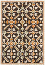 Safavieh Veranda 4'-0" x 5'-7" Rug in Chocolate / Terracotta