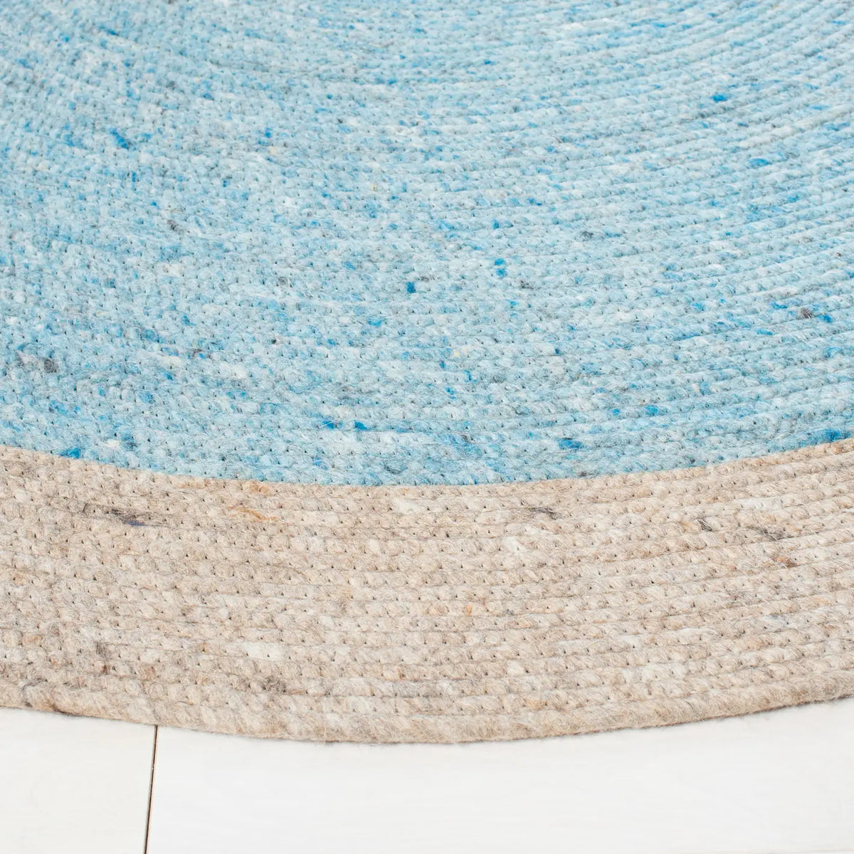 Safavieh Braided 5'-0" x 7'-0" Rug in Blue / Beige