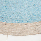 Safavieh Braided 5'-0" x 7'-0" Rug in Blue / Beige