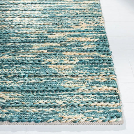 Safavieh Natural Fiber 4'-0" x 6'-0" Rug in Dark Green / Natural
