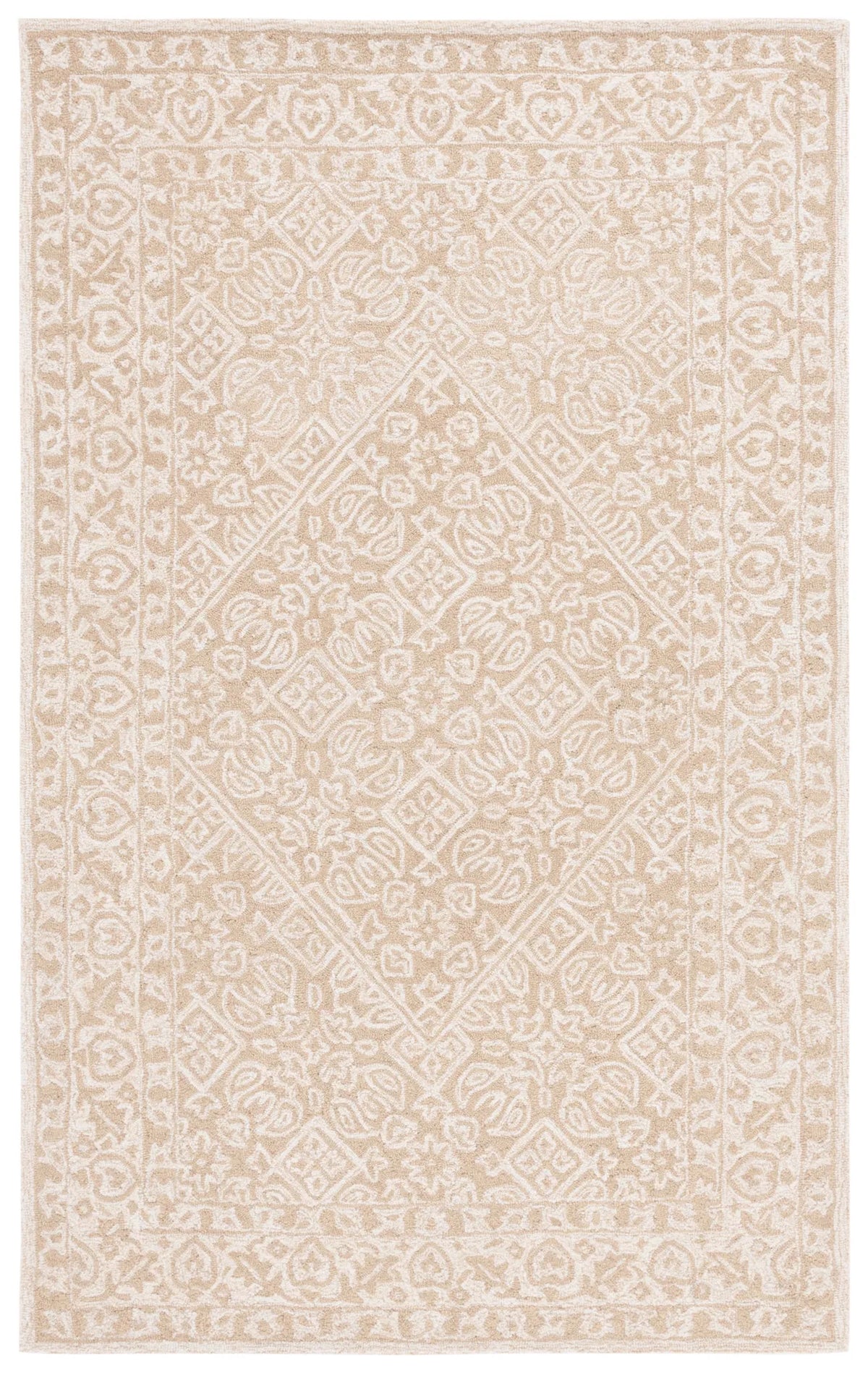 Safavieh Dip Dye 4'-0" x 6'-0" Rug in Beige / Ivory